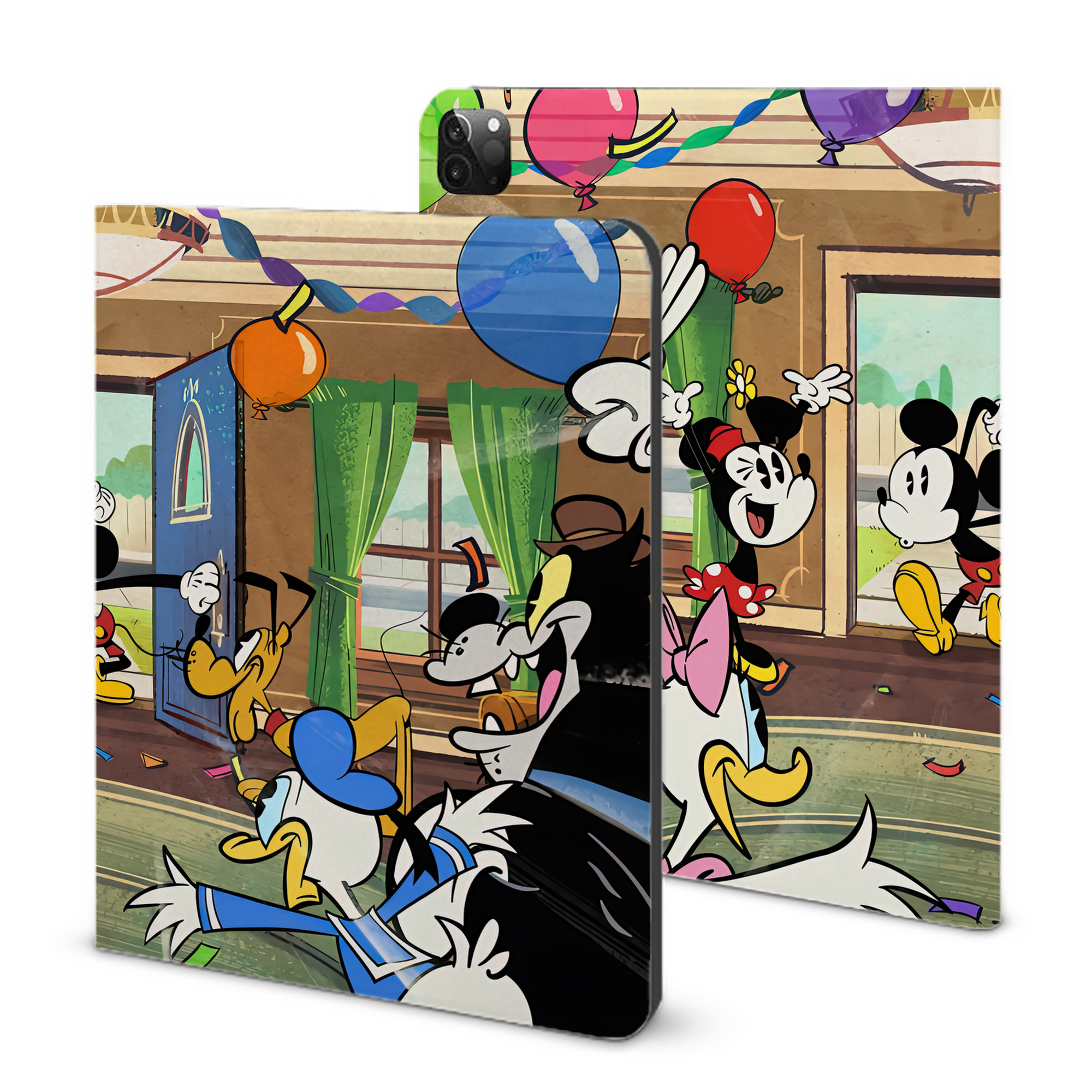 （画像用） ミッキーマウス Mickey Mouse IPadケース ペンホルダー付き ブックスタイルデザイン